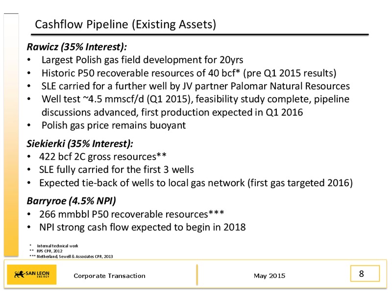 May 2015 Corporate Presentation – San Leon Energy – slide 7