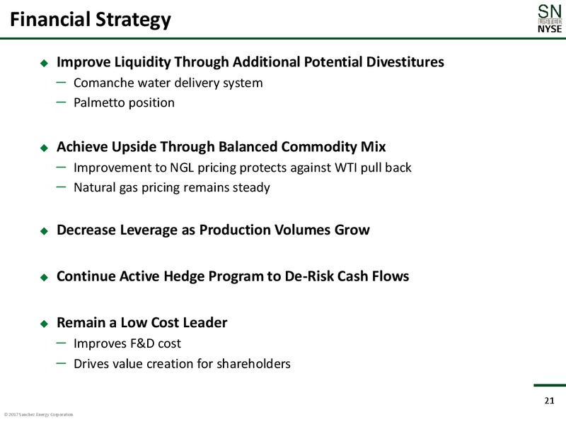 Johnson Rice 2017 Energy Conference – Sanchez Energy Corp – slide 20