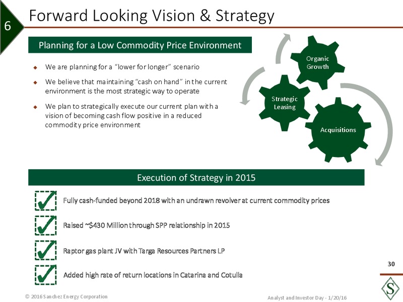 January 2016 Analyst Day – Sanchez Energy Corp – slide 29