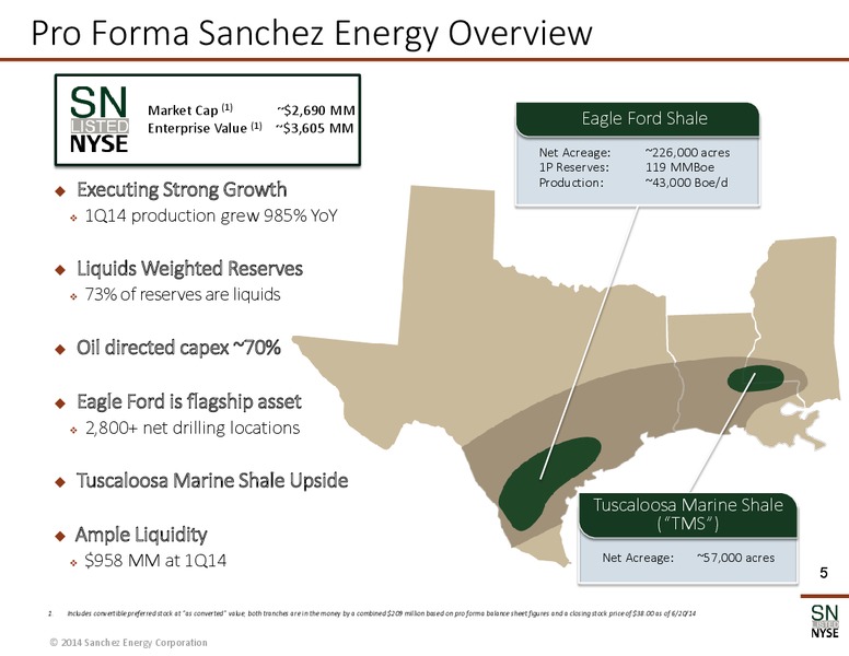 GHS 100 Energy Conference – Sanchez Energy Corp – slide 4