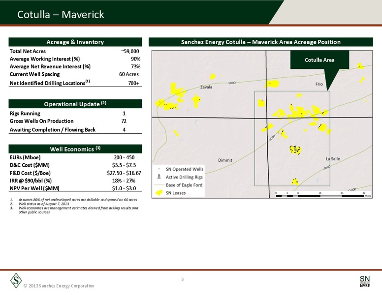 August 2013 Corporate Presentation – Sanchez Energy Corp – slide 8