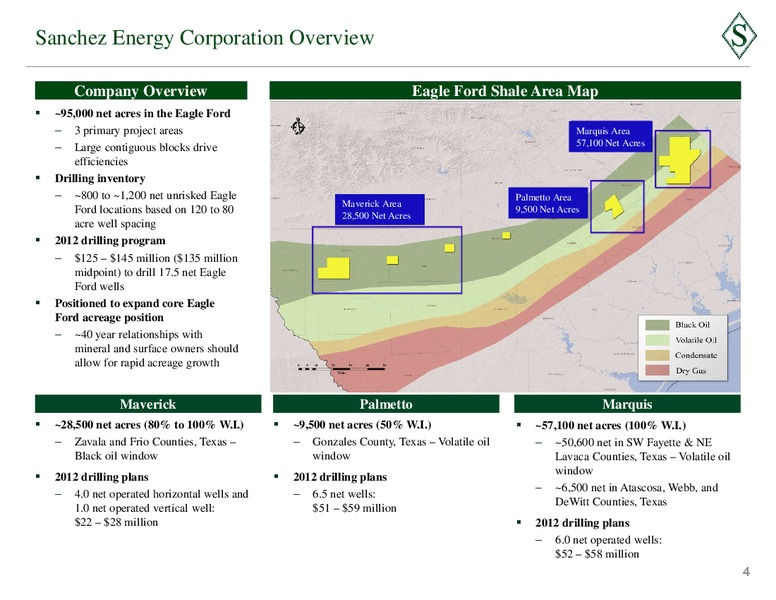August 2012 Corporate Presentation – Sanchez Energy Corp – slide 3