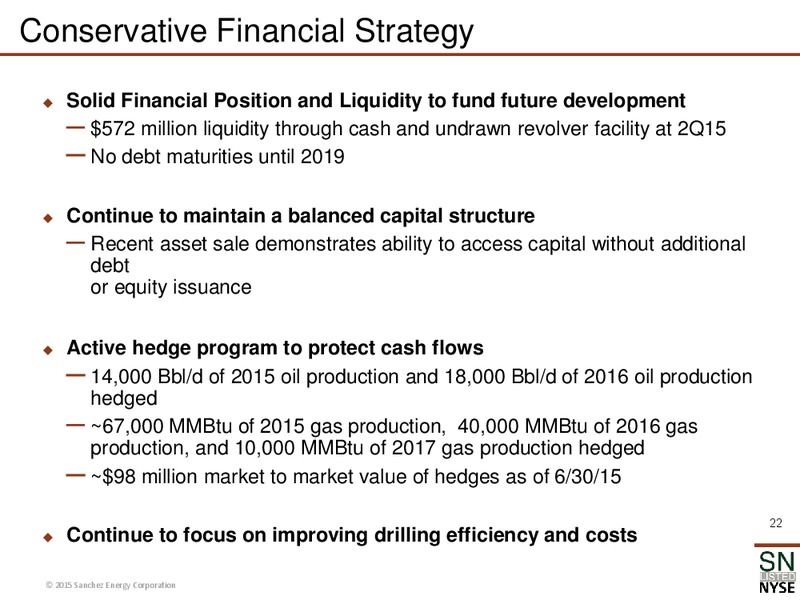 EnerCom 2015 Conference – Sanchez Energy Corp – slide 21