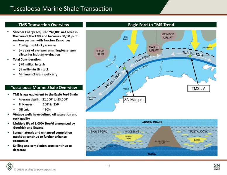 September 2013 Corporate Presentation – Sanchez Energy Corp – slide 14