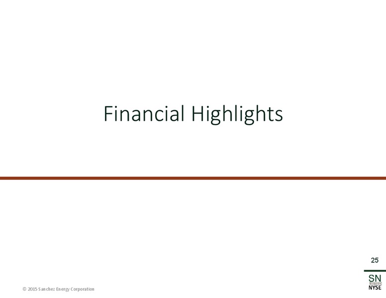September 2015 Investor Presentation – Sanchez Energy Corp – slide 24