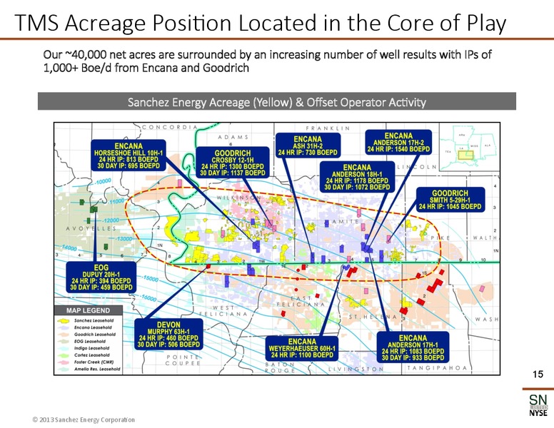 November 2013 Corporate Presentation – Sanchez Energy Corp – slide 15
