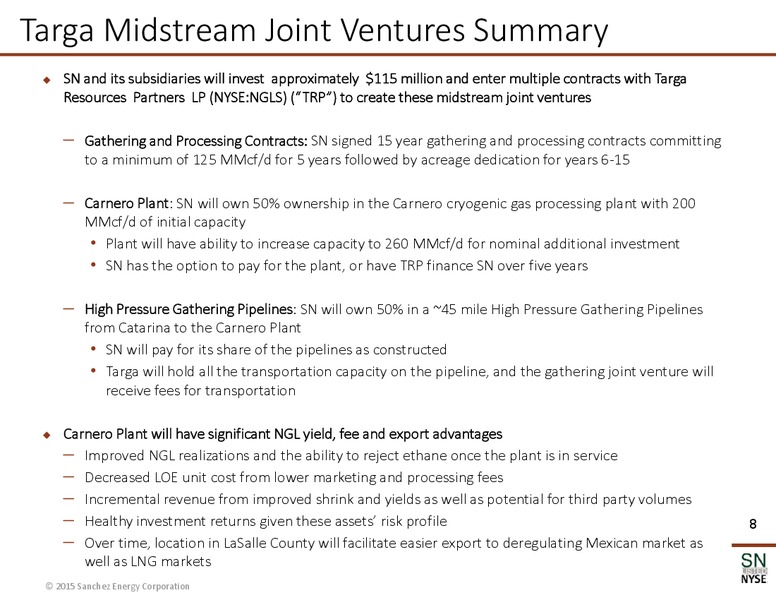 November 2015 Corporate Presentation – Sanchez Energy Corp – slide 7