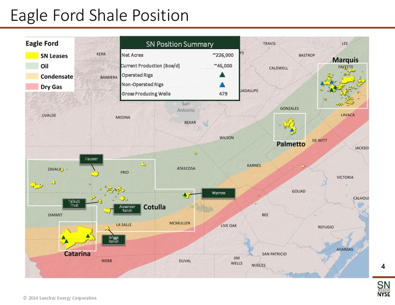 December 2014 Corporate Presentation – Sanchez Energy Corp – slide 3