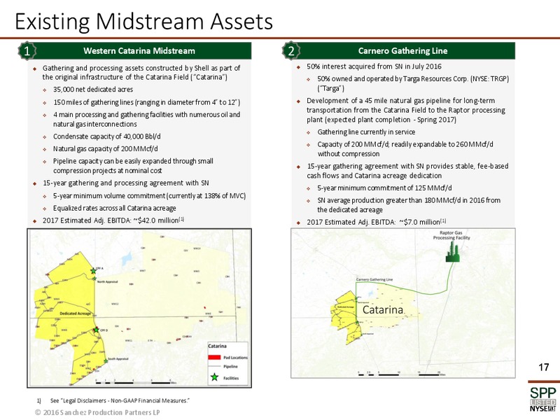 October 2016 Investor Presentation – Sanchez Midstream Partners LP – slide 15