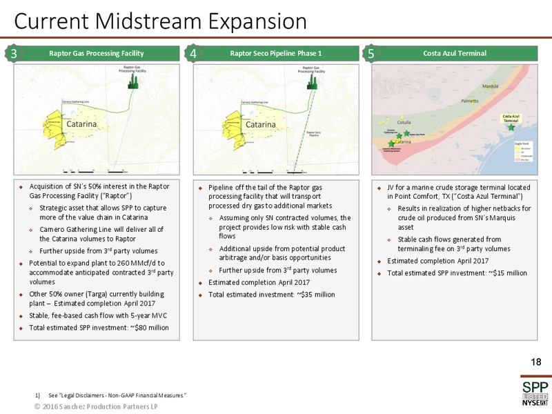 October 2016 Investor Presentation – Sanchez Midstream Partners LP – slide 16