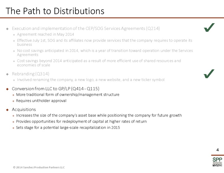 Q3 EARNINGS PRESENTATION – Sanchez Midstream Partners LP – slide 3