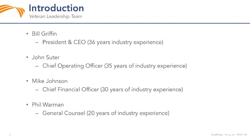 February 2018 Investor Presentation – Sandridge Energy, Inc. – slide 2