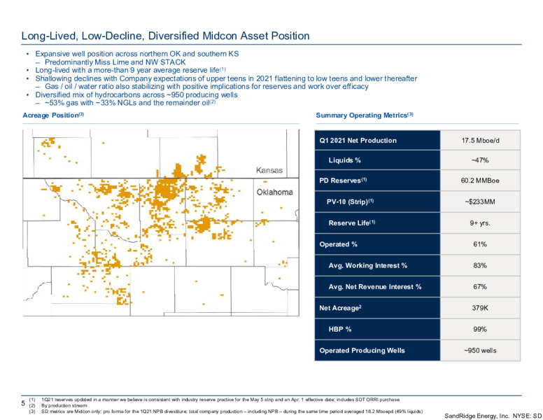 First Quarter 2021 Presentation – Sandridge Energy, Inc. – slide 4
