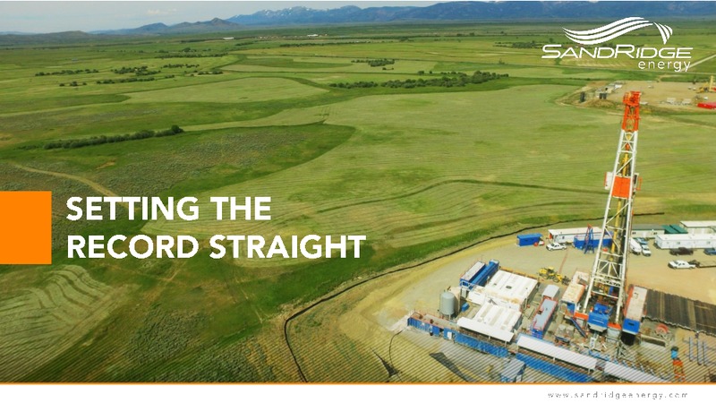 Acquisition of Bonanza Creek Energy – Sandridge Energy, Inc. – slide 26