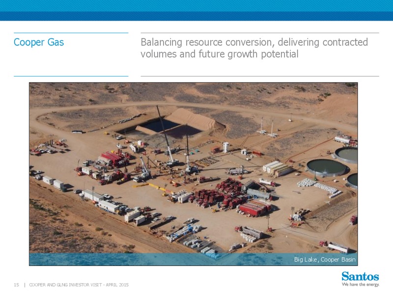 April 2015 Cooper And GLNG Investor Visit – Santos Limited – slide 14