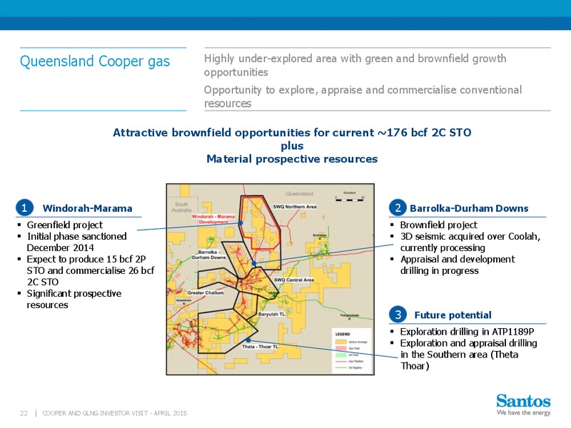 April 2015 Cooper And GLNG Investor Visit – Santos Limited – slide 21