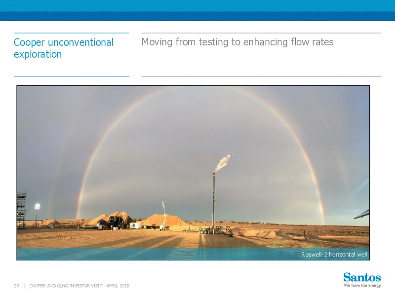 April 2015 Cooper And GLNG Investor Visit – Santos Limited – slide 22