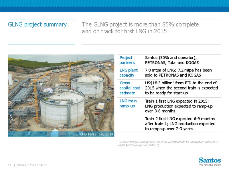2014 Half Year Results – Santos Limited – slide 18
