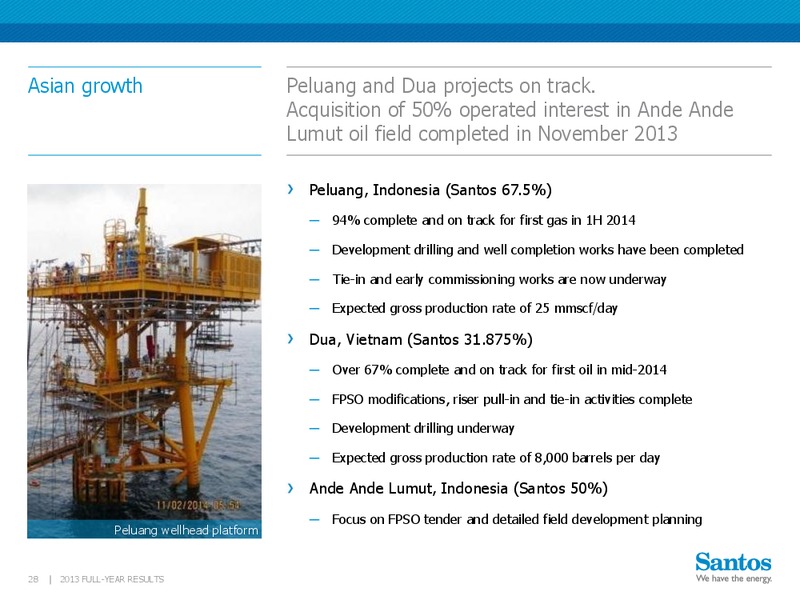 2013 Earnings Call – Santos Limited – slide 27