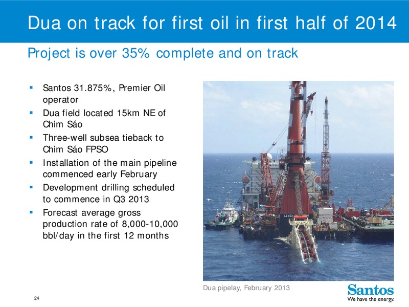 4Q 2012 – Santos Limited – slide 23