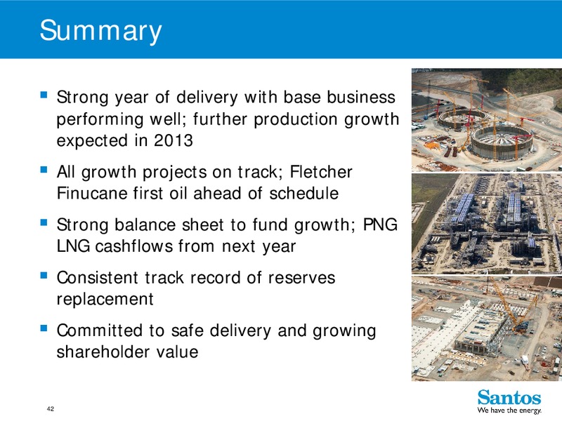 4Q 2012 – Santos Limited – slide 41