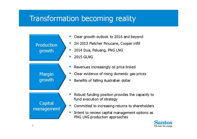 H1 2013 Earnings Call – Santos Limited – slide 5