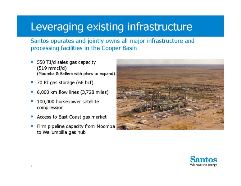 Moomba 191 and Beyond – Santos Limited – slide 7