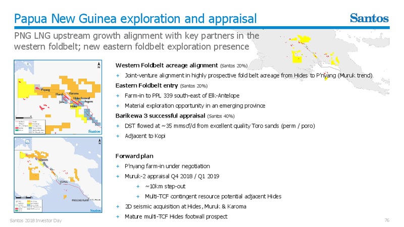 Investor Day 2018 – Santos Limited – slide 75