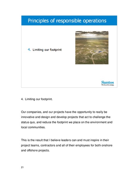 Citi Industry Funds Day – Santos Limited – slide 21