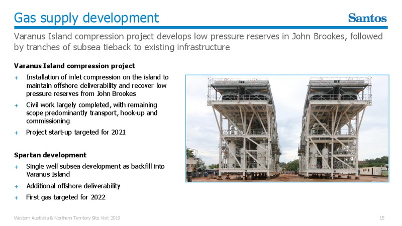 Western Australia and Northern Territory – Santos Limited – slide 14