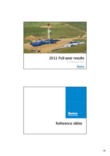 2011 Full Year Results – Santos Limited – slide 18