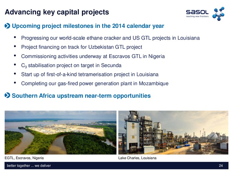 H2 2013 FINANCIAL RESULTS – Sasol Limited – slide 23