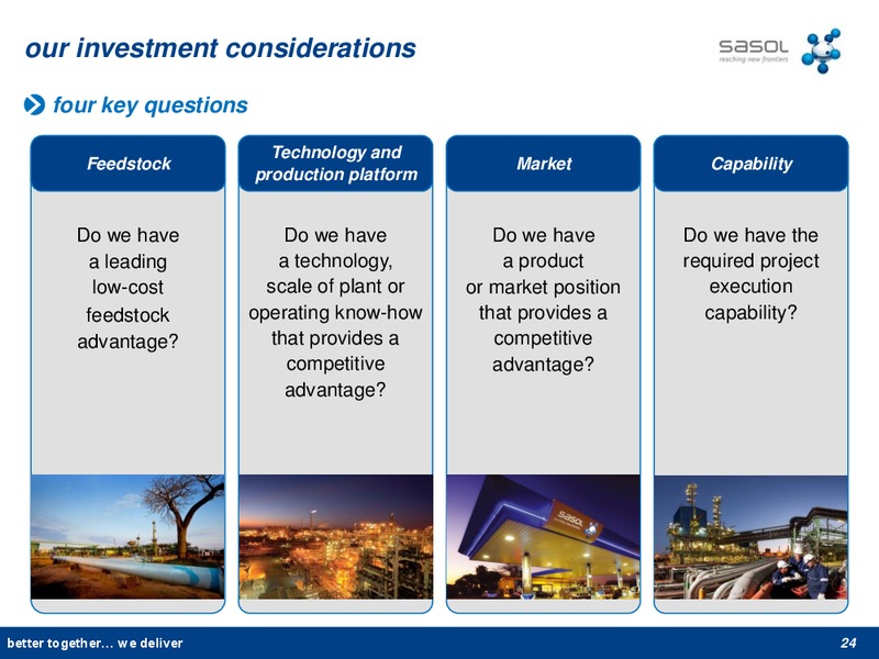H1 2013 EARNINGS CALL – Sasol Limited – slide 23