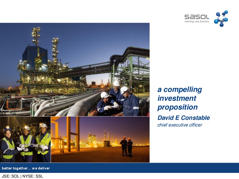 2012 EARNINGS CALL – Sasol Limited – slide 23