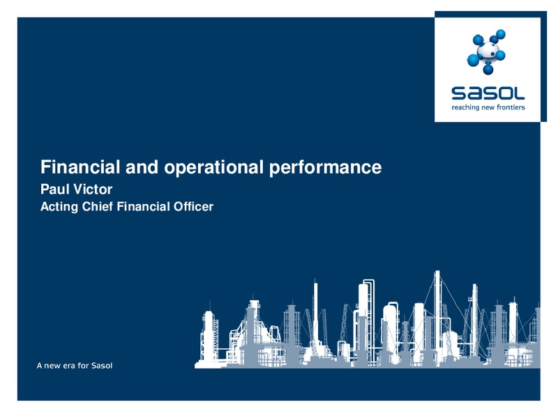 2014 EARNINGS CALL – Sasol Limited – slide 11