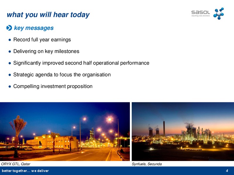 2012 FINANCIAL RESULTS – Sasol Limited – slide 3