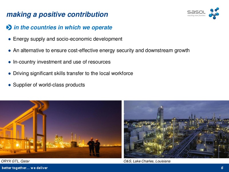 2012 FINANCIAL RESULTS – Sasol Limited – slide 5