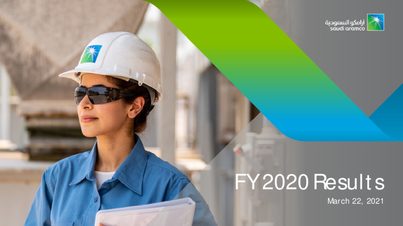 FY 2020 Results – Saudi Aramco – slide 1