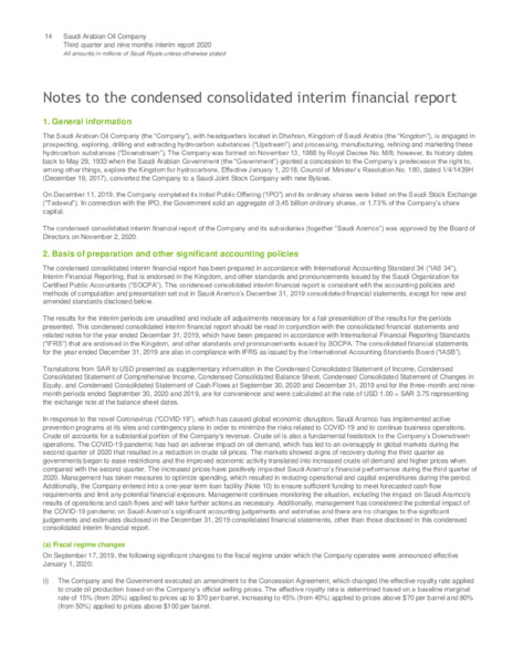 Q3 2020 Earnings Presentation – Saudi Aramco – slide 15