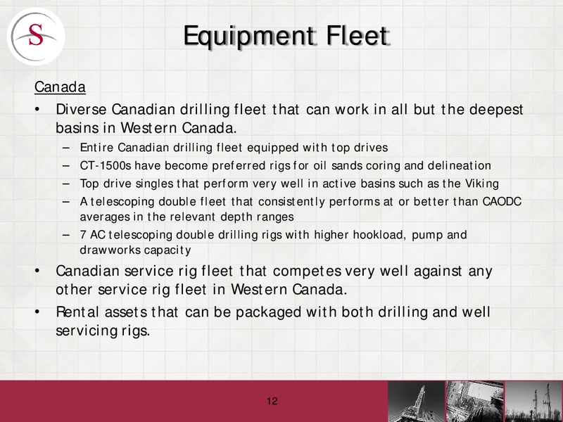 January 2016 Investor Presentation – Savanna Energy Services Corp. – slide 11