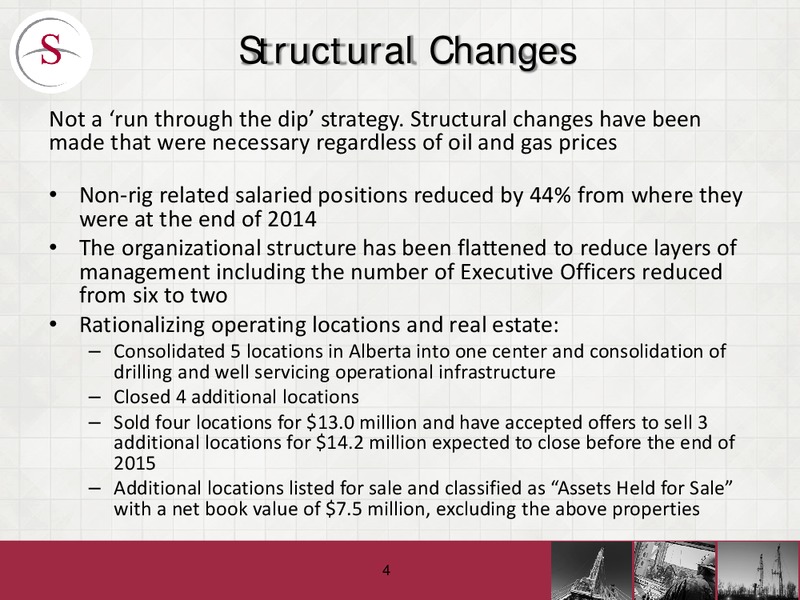 3Q 2015 Earnings Call – Savanna Energy Services Corp. – slide 3