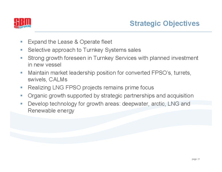 2010 FULL YEAR RESULTS – Sbm Offshore – slide 20