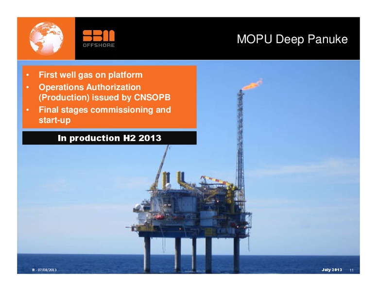 H1 2013 RESULTS – Sbm Offshore – slide 10