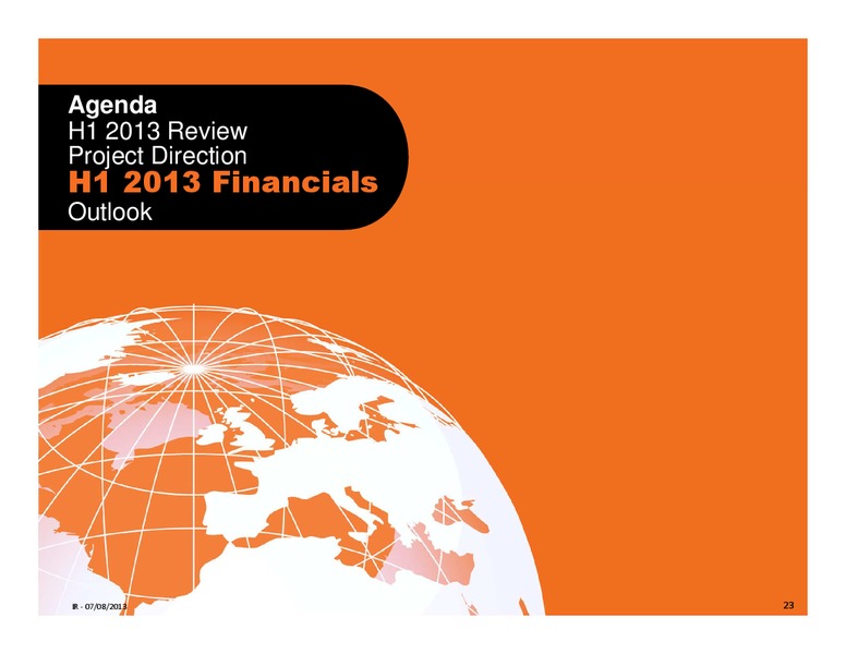 H1 2013 RESULTS – Sbm Offshore – slide 22