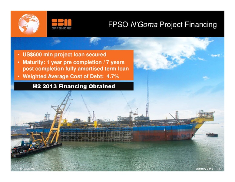 H1 2013 RESULTS – Sbm Offshore – slide 34