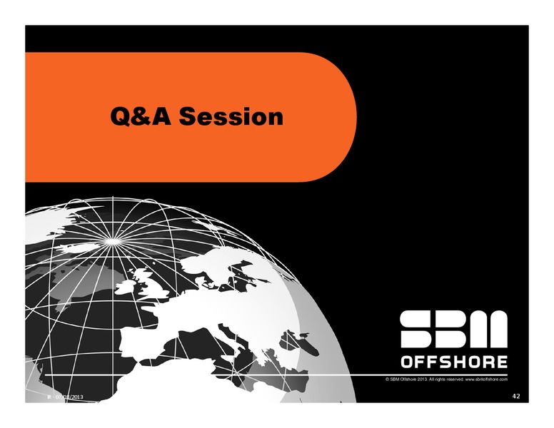H1 2013 RESULTS – Sbm Offshore – slide 41