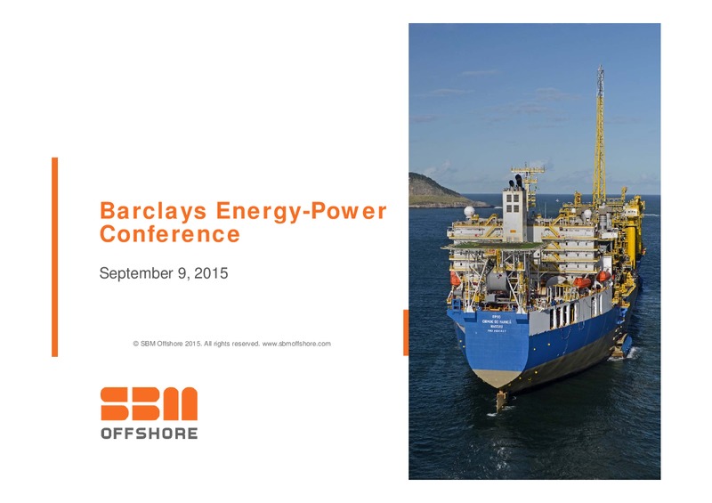 Barclays Energy Power Conference – Sbm Offshore – slide 1
