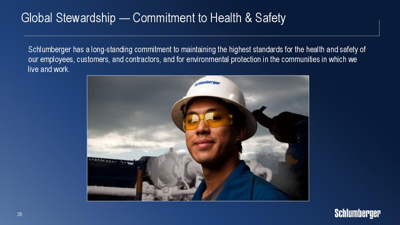 UBS Global Oil and Gas Conference – Schlumberger Limited – slide 25