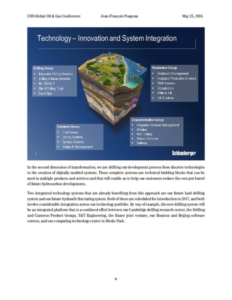 UBS Global Oil & Gas Conference – Schlumberger Limited – slide 5