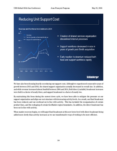UBS Global Oil & Gas Conference – Schlumberger Limited – slide 15